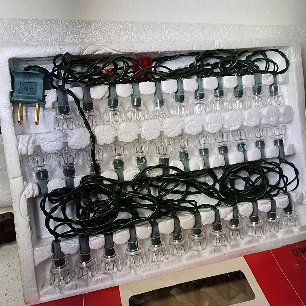Vintage Sears Trim Shop 35 Light Set In Original Package